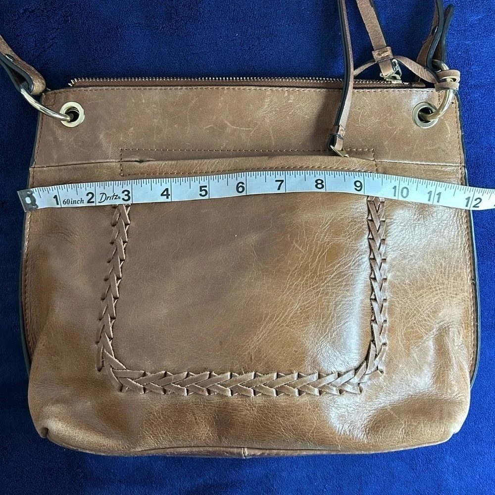 Tommy Bahama Brown Leather Crossbody Bag